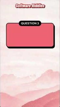 "Guess the PC Software! 🧩💻 | Riddle Challenge