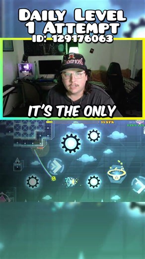 My clicks are sounding CRISP! #geometrychallenge #geometrydash #dailylevel