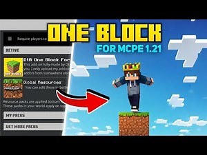 Best OneBlock Map For MCPE 1.21+ || BubunXP