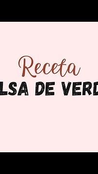 Salsa de verdeo con 3 ingredientes