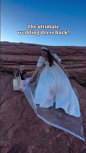 The ultimate wedding dress hack to keep your dress clean
