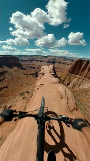 The Most INSANE Moab MTB Descent! 😱 POV Vertical Ridge