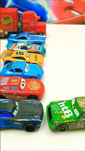 Cars, Chick Hicks Pushed Jackson Storm, McQueen, McQueen Cars, Pixar Cars #cute #cars #disneycars