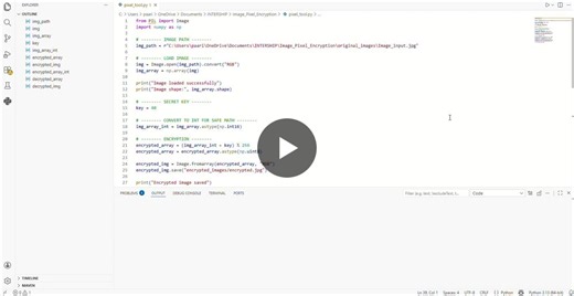#prodigyinfotech #cybersecurity #python #imageencryption #techinternship #learning | Paari Sekar