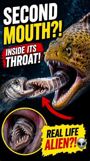 This Eel Has a SECRET Mouth Inside Its Throat!