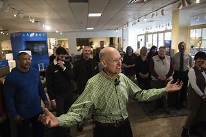 Wonderful Life: Mt. Pleasant, workers relish return of Robert Levin to family furniture business