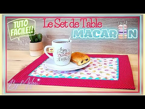 Easy #DIY Tutorial: My Tips for Sewing the #MACARON Fabric Placemat 🥰