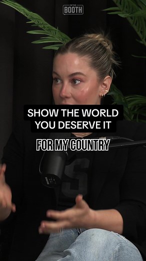 “If you can’t win the gold medal, at least go out and show the world you deserve it.” - @ShawnJohnson My goodness 👏🏼 How about that for some motivation to get the week started!! EPISODE 2 is now live! #Listen to wherever you enjoy podcasts! #intheboothpodcast #podcast #podcastclips #olympics #gymnastics #fyp #foryou #motivation