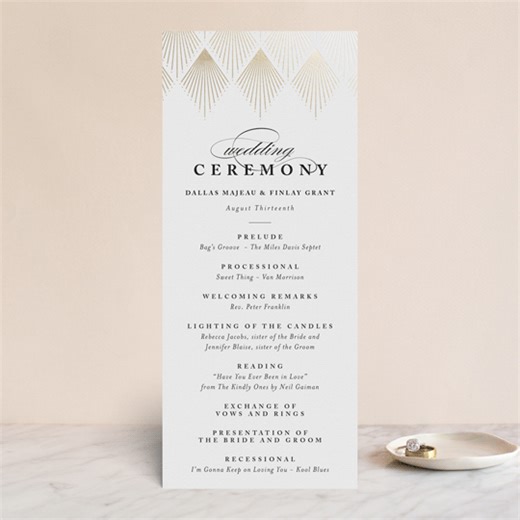Wedding program fans minted | Honestweddingadvice.com