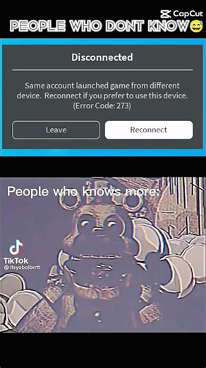 Error Code 273 Roblox #shorts #roblox