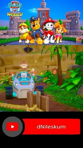 Paw Patrol Pups Monkey Rescue #pawpatrolworld #pawpatrol #mightypups #shortsfeed #gamer #ps5 #gaming