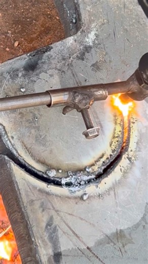 2 Inch Iron Plate Cutting Process With LPG Gas// Very Interesting Process