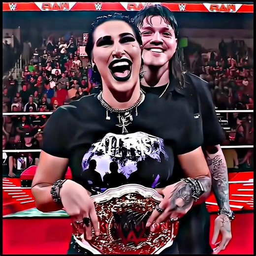 Rhea Ripley Championship Celebration With Dominik mysterio 😈🥰 Edits! #shorts