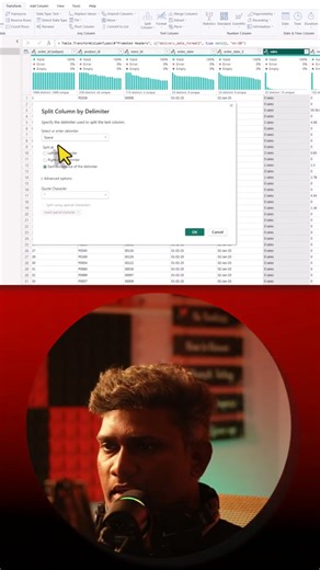 How to Split Column in Power BI | Jeyeraj Data Management Coach