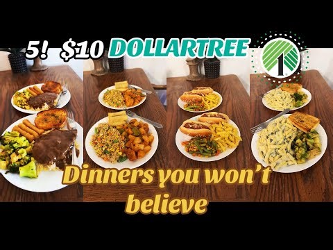 I Made 5 Full Dinners for ONLY $10 at Dollar Tree!