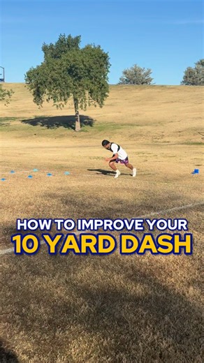 HOW TO IMPROVE YOUR 10 YARD DASH ⚡️🏈 Comment “program” for a free speed program. #speedtraining #footballtraining #speedandagility #athlete #highschoolfootball | CAB Training LLC