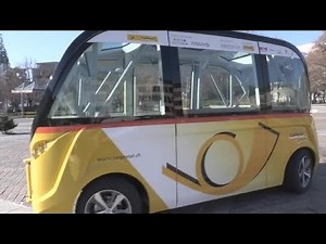 Selbstfahrende Postautos im Test - Postauto - Post - ohne Chauffeur - Bus