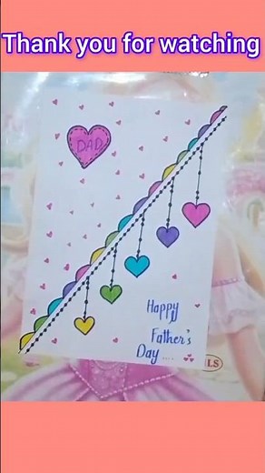 Father’s Day Card Drawing 🎨 | Easy Handmade Card for Dad ❤️