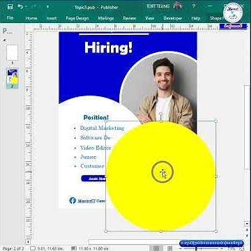 ការកំណត់ស្រទាប់ Object នៅក្នុងកម្មវិធី Publisher