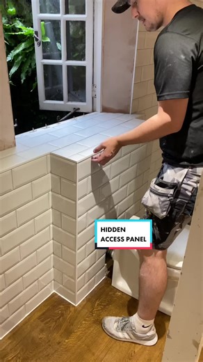 DIY Tiling: Hidden Access Panel Solution