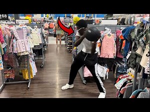Exploding Basketball Prank IN Walmart!