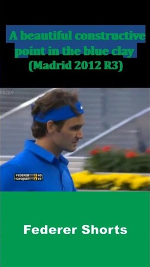 A beautiful constructive point in the blue clay #federer #tennis #shorts