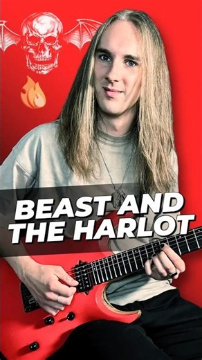 BEAST AND THE HARLOT SOLO (2/2) 🦇🎸 #AvengedSevenfold #A7X #Shorts