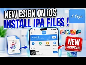 [NEW] Install ESign on iOS | Install IPA Files on iPhone & iPad (No PC ) iOS 15 - iOS 26.4