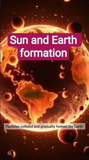 Sun and Earth formation.#NebularHypothesis.