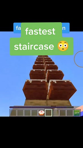 Fastest Staircase in Minecraft