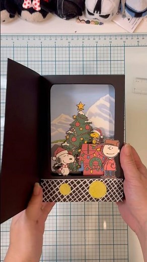 Snoopy Shadow Box Christmas Card Tutorial (Tunnel Card DIY)