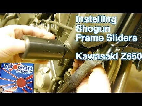 Installing Shogun Frame Sliders Kawasaki Z650