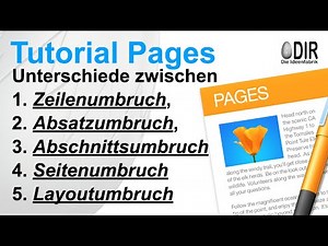 Mac Tutorial Pages: Seitenumbruch, Abschnittsumbruch, Zeilenumbuch, Absatzumbruch, Layoutumbruch