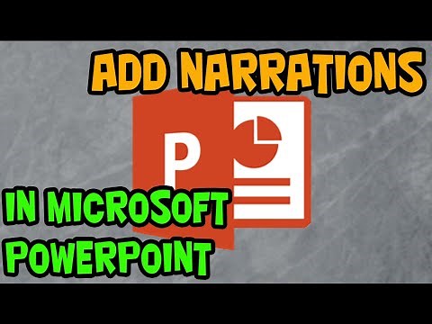 HOW TO ADD NARRATIONS TO A MICROSOFT POWERPOINT PRESENTATION - OFFICE 365