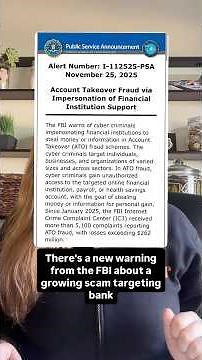 FBI Warns: Scammers Are Trying to Takeover Your Bank Accounts!