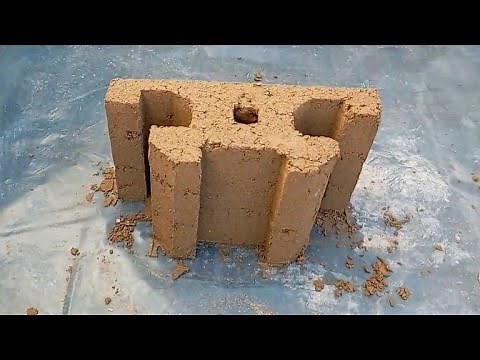 How to make a wooden mold for an interlocking cement block in an easy and simple way