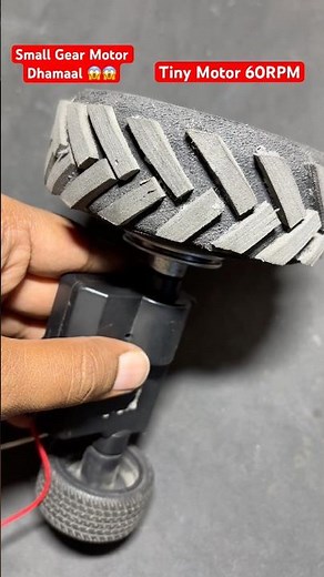 Small 60 RPM Gear Motor Drive System for Differential 😱 Tiny Gear Motor #shortvideo #diy #dcmotor