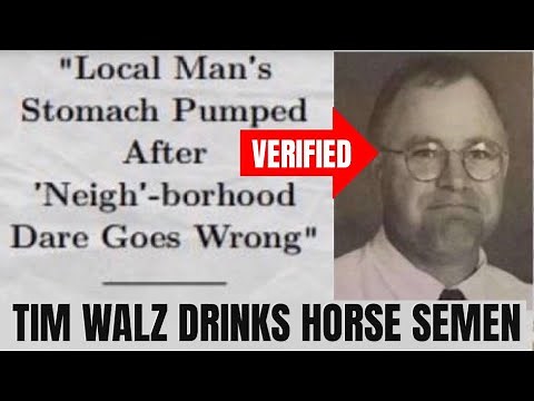 TIM WALZ STOMACH PUMPED FOR HORSE SEED #TijuanaTim #weird