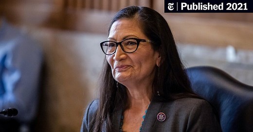 Deb Haaland Becomes First Native American Cabinet Secretary (Published 2021)