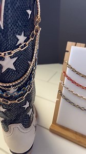 Customizable Western Boot Chain: Gold Plated Cowgirl Boot Bling - Etsy