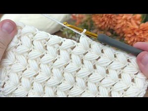 Wonderful 👍⚡️Crochet Baby Blanket Tutorial | Puffy Herringbone Stitch #crochet