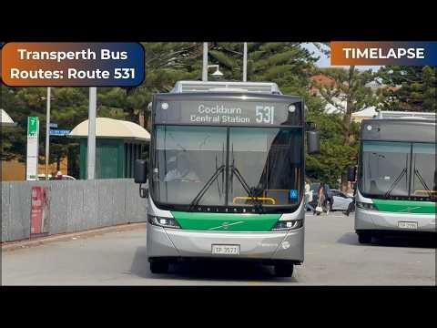 Transperth Bus Routes: Route 531 (TIMELAPSE)