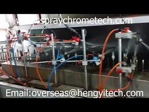 full spray chrome plating /spraying metallizing line,plating vacuum metallizing coating equipment