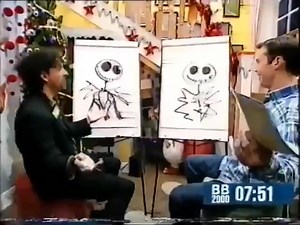 Tim Burton drawing Jack Skellington. ✏️💀 | Tim Burton's World