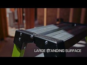 Little Giant Hi-Viz Green Fibreglass Sure Step | Screwfix