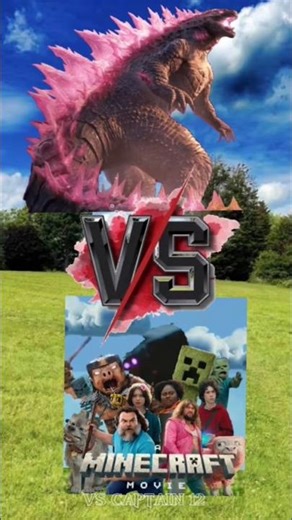 evolved godzilla vs minecraft movie all characters #godzilla #minecraft