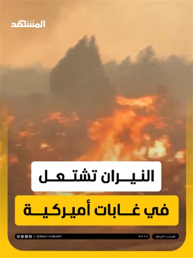حرائق غابات تجبر سكانًا على الإجلاء في ولاية يوتا الأميركية #اخبار_المشهد