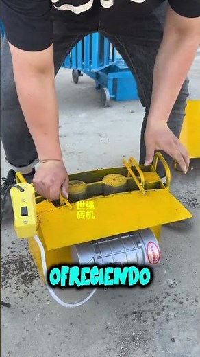 Small machine for making cement blocks