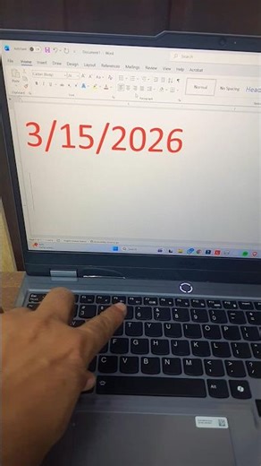 MS Word Magic: Insert Date & Time in 1 Sec! ⚡ #shorts #msword