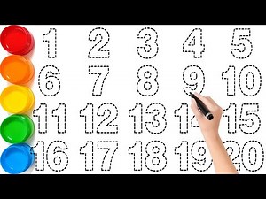123456789 Drawing for Kids || Learn to Draw Numbers 1 to 20 || Easy Step by Step Draaw || Ks Art